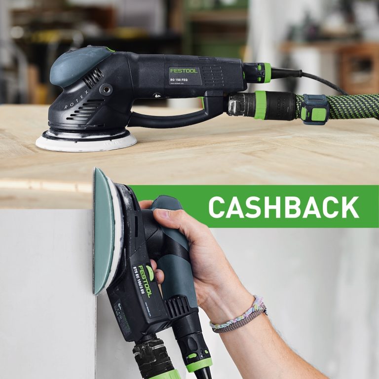 Ostatnia chwila na 450 zł cashbacku od Festool! Sprawdź zasady i zastosowania w meblarstwie oraz budownictwie