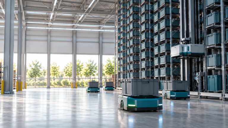 Roboty pomagają ciąć emisje. Zautomatyzowany magazyn może emitować o 25 proc. mniej CO₂
