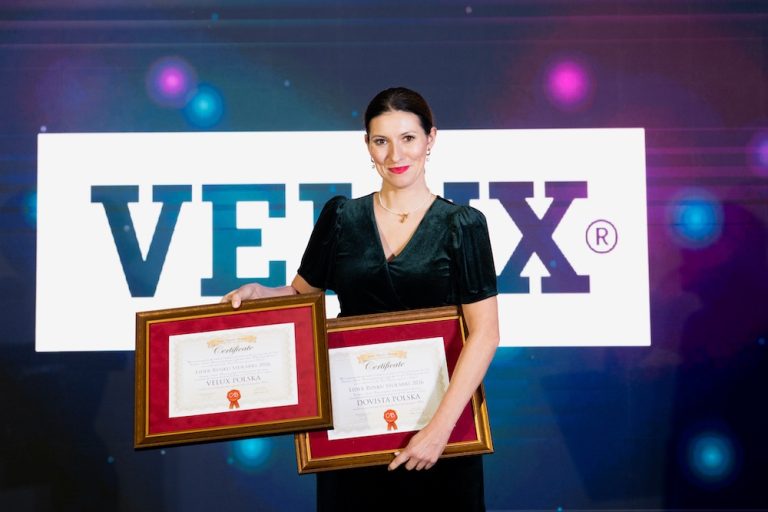 VELUX Polska ponownie Liderem Rynku Stolarki. Wieloletnia pozycja lidera potwierdzona wynikami branżowymi
