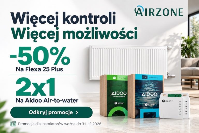 Specjalna oferta Airzone na sezon grzewczy. Poznaj wyjątkowe promocje na zakup wybranych urządzeń do sterowania ogrzewaniem
